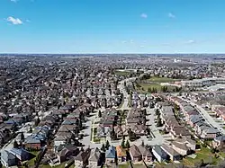 Aerial view of Quantztown in 2024