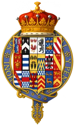 Quartered Arms of Sir Henry Herbert, 2nd Earl of Pembroke (tenth creation)