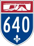 Autoroute 640 marker