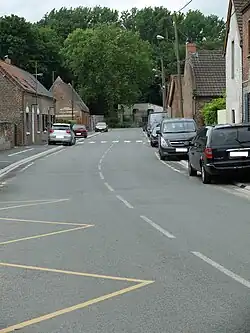 The main road of Récourt