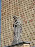 Statue of St. Joseph on church exterior