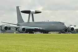 An RAF E-3D Sentry AEW1 of No. 8 Squadron.
