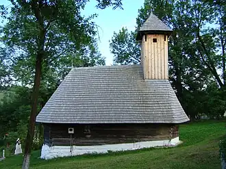 Wooden church in Târnava