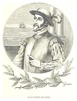 Image 8Juan Ponce de León was one of the first Europeans to set foot in the current United States; he led the first European expedition to Florida, which he named. (from History of Florida)