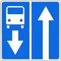 5.10.1 A road with a line for fixed-route vehicles
