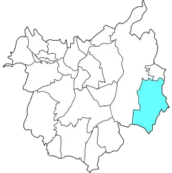 Location of Radvanice a Bartovice in Ostrava