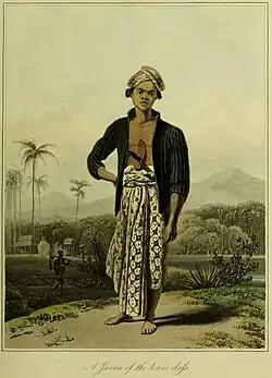A Javanese man of the lower class