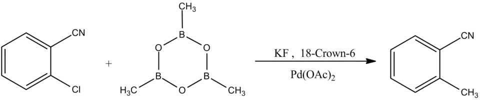 Reaction of boroxine