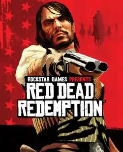 Video game cover art depicting an outlaw with a gun