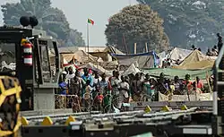 Refugees at Bangui Airport, January 2014