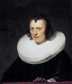 Portrait of Aletta Adriaensdr. (1589, Dordrecht - 1656, Amsterdam), dated 1639 by Rembrandt
