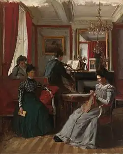 Salon de famille (around 1905), oil on canvas, private collection.