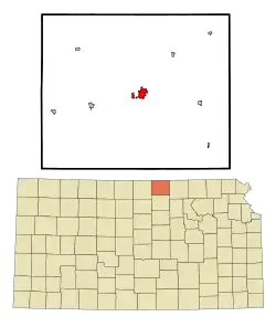 Location within Republic County and Kansas
