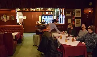 The innermost area of the restaurant.