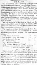 Results Spring Races Day 1, published 18 March 1837, the Eclipse Course, New Orleans