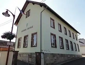 The town hall in Reutenbourg