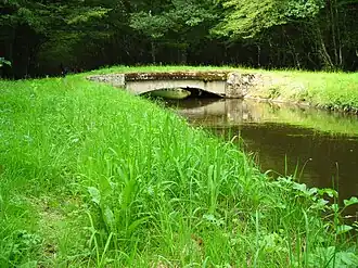 Stone bridge over the Yonne tributary