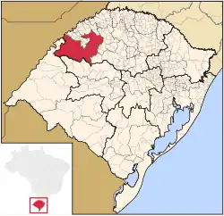 Location of Santo Ângelo