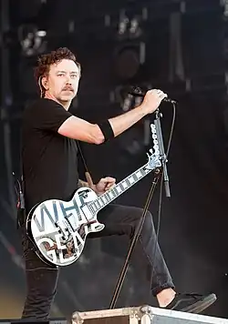 McIlrath performing in 2023