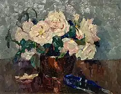 c. 1912, Fleurs dans un vase, oil on board, 43 x 56 cm, private collection