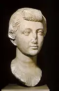 Portrait bust of Livia, wife of Emperor/Caesar Augustus, (Octavius), c. 35 B.C.