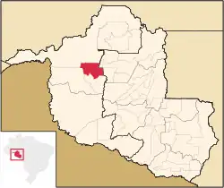Location in Rondônia state