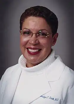 Rosalyn P. Scott in a professional portrait, featured in the NLM exhibit