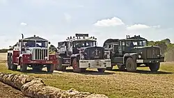 Three of the 11 surviving Rotinoff Atlantic ballast tractors