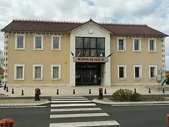 The town hall in Roumazières-Loubert