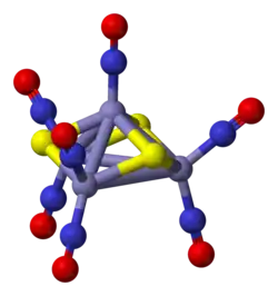 The anion in Roussin's black salt, −.