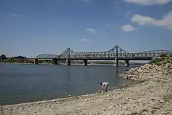 The bridge over the Borcea branch of the Danube