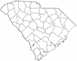 Location of Gifford, South Carolina