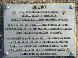 SHAEF plaque