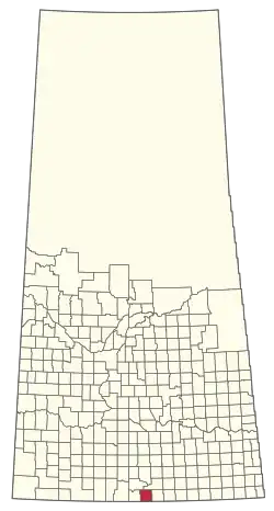 Location of the RM of Hart Butte No. 11 in Saskatchewan