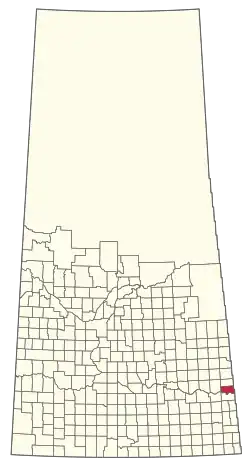 Location of the RM of Spy Hill No. 152 in Saskatchewan