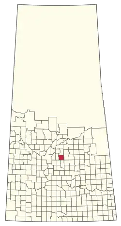 Location of the RM of Bayne No. 371 in Saskatchewan