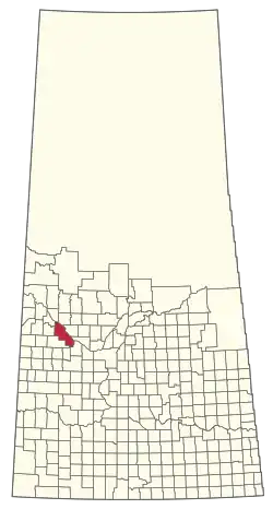 Location of the RM of Battle River No. 438 in Saskatchewan