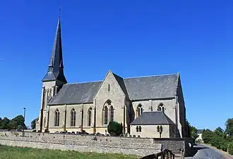 The church in Saint-Aignan-de-Cramesnil