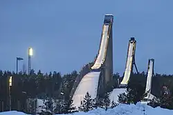 Ski jumping hills in Lahti; also a venue for Ski Jumping WC