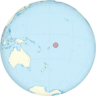 Location of Samoa
