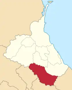 Location in the Dagestan Oblast