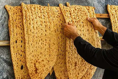 Sangak, an Iranian flatbread