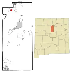 Location of El Rancho, New Mexico