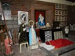 Images of saints at the museum