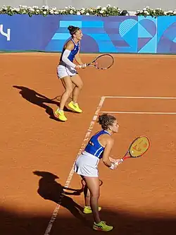 Sara Errani and Jasmine Paolini.