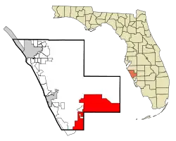 Location in Sarasota County, Florida