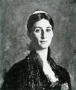 Portrait of Mrs. Lawrence, oil on canvas, by John Singer Sargent, 1881