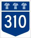 Highway 310 marker