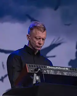 Hunstad performing with Satyricon in 2024