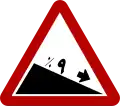 Steep descent